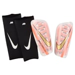 Nike Benskydd Mercurial Lite Dream Speed 9 - Vit/Grön/Guld, storlek Small/140-150cm