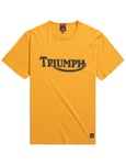 Triumph Motorcycles Fork Seal Tee - Old Gold/Indigo Colour: Old Gold/Indigo, Size: Large