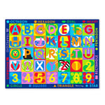 Melissa & Doug-15193 Rug Tapis Jumbo ABC 123 (en Anglais), Cœur, 15193, Multicolore, Taille Unique