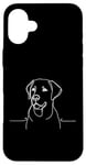 Coque pour iPhone 16 Plus Lab Line Art Dog Lovers Labrador Retriever