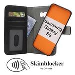 Skimblocker Magnet Wallet Samsung Galaxy S8 (G950F) Svart