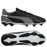 PUMA King Match Fg/ag Eclipse - Svart/vit/cool Dark Gray Barn, storlek 28