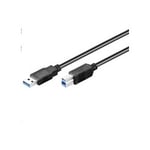 MicroConnect USB kabel 3.0 A-B, 1.8m, M-M