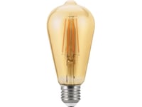 Bestservice Lumax Amber Lc151 12W E27 St64 1300Lm Bärnstensfärgad Dekorativ Led-Lampa Med Glödtråd