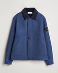 Stone Island Panno Speciale Wool Nylon Jacket Royal Blue