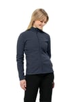 Jack Wolfskin Taunus Fz W Veste en Polaire Femme, Bleu Nuit, s