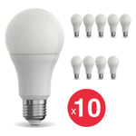 Lot x10 Ampoules led dimmable, A70, culot E27, conso 15W (100W eq.), Blanc neutre (4000K) - WPACK10EE1521GCWD - Xanlite