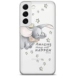 ERT GROUP Coque de téléphone Portable pour Samsung S22 Original et sous Licence Officielle Disney Motif Dumbo 010 Parfaitement adapté à la Forme du téléphone Portable, partiel imprimé