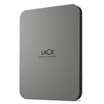 Extern Hårddisk LaCie Mobile Drive Secure Grå 4 TB HDD