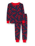 Hatley Little Blue House Boy's Pajama Set, Navy Lobster, 3 Years