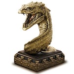 The Noble Collection Harry Potter Basilisk Bookend - 7in (18cm) Hand Painted Bookend Stand - Officially Licensed Film Set Movie Props Gifts