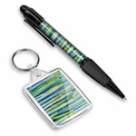 Pen & Keyring (Rectangle) - Cardon Cactus Plant Flower Desert  #16623