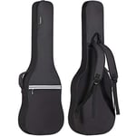 CAHAYA Sac pour Guitare électrique Gig Bag Rembourrage de 6mm avec Bandes réfléchissantes Sac à Dos rembourré Etui Souple Noir pour Guitare CY0225