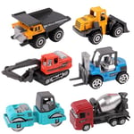 FLYPOP'S - Véhicules de Chantier - Die CAST - 023884 - Modèle Aléatoire - Métal - Roues Libres - Jouet Enfant - Cadeau - Véhicules Roues Libres - Kermesse - 8 cm - À Partir de 3 Ans