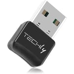 TECHLY USB Dongle Adapter Bluetooth 5.0 Class 2 + EDR