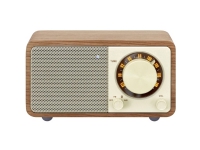 Bordsradio Sangean WR-7 Genuine Mini FM uppladdningsbar valnöt