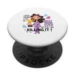 Styles drôles et sarcastiques « Never Thought I'd Be the Best Mom » PopSockets PopGrip Interchangeable
