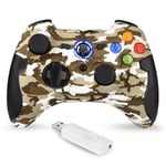 Manette Pc Ps3 Sans Fil Camouflage Jaune