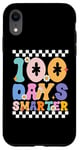 Coque pour iPhone XR 100 jours plus intelligents, joyeux 100e jour d'école, garçons et filles géniaux