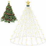 Jusch - Guirlande Lumineuse Sapin de Noel, 400LED 16 x 2m Rideau Lumineux Sapin de Noel, Chaîne lumineuse pour sapin de Noël, Lumineuses Lumières de