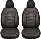 BREMER SITZBEZÜGE Housses de siège sur Mesure compatibles avec VW Caddy 4 conducteur et Passager à partir de 2015 PS804 - Noir.