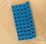 Maths Link Cubes New Pack of 50 light blue 2cmx2cmx2cm (To make Numberblocks 5) 