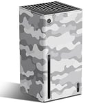 Wraps pour Console Xbox Series X, Coque de Protection magnétique pour Installation Facile, Protection complète Mytrix Custom X-Box Series X, Camouflage Gris