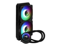 Aerocool Mirage L240 - Kylsystem Med Vätska Till Processorn - (För: Lga775, Lga1156, Am2, Am2+, Am3, Lga1155, Am3+, Lga2011, Fm1, Fm2, Lga1150, Lga1151, Am4, Lga2066, Lga1200) - Koppar - 120 Mm