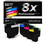 8x Pro Toner for Lexmark CS317-dn CS-517-de CX-417-de 3K Black + 2.3K