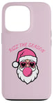 iPhone 13 Pro Christmas Santa Pink Rizz The Season Pink Gum Case