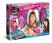 Clementoni 18541 Make-up Crazy Chic Mirror Box Fun & Safe Makeup Set for Girls (6+ Years), Multi-Coloured