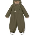 MINI A TURE MATWISTI fleece lined snowsuit – olive night - 80