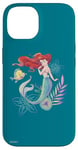 Coque pour iPhone 14 Disney La Petite Sirène Ariel et Flet Sous la Mer