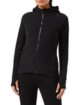 Urban Classics Women's Ladies Polar Fleece Zip Hoody Sweatshirt, Black, S