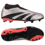 adidas Predator League Laceless Fg Vivid Horizon - Silver/aurora Black/turbo Barn - Gräs (Fg), storlek 28