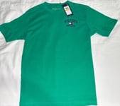 Tommy Hilfiger Boys Girls Green short Sleeve T Shirt Age 8 Small