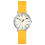 Szaikyri Montre De Santé pour Femmes Professionnelles Et Étudiants avec Dial Lumineux Facilement Lire Temps Militaire Unisex Résistance À l'eau Sportive (Yellow Silver)