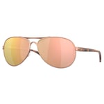 Oakley Feedback Sunglasses Satin Rose Gold Frame Prizim Rose Gold Lens