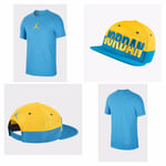 Nike Jordan Jumpman T-Shirt & SnapBack (Blue) - Medium - New ~ BQ6740 446