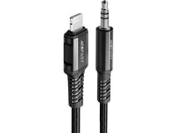 Audio Adapteris Acefast C1-06 Mfi Lightning To 3.5Mm (M) 1.2M Juodas