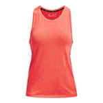 Under Armour Seamless Run Tank Str. XS Dame - Lett og komfortabel oransje singlet for løping