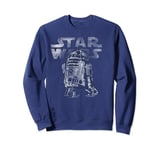 Star Wars R2-D2 Turning Faded Logo Sweatshirt