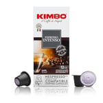 Kimbo Coffee, Espresso Intenso, 10 Capsules Compatible with Nespresso Original Machine, Dark Roast, 12/13, Italian Coffee Pods, 1 x 10