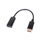 INECK® Adaptateur DisplayPort vers HDMI - Adaptateur DP vers HDMI pour Thinkpad T410/T500, HDTV, Projecteur, Moniteur, Carte Graphique etc.