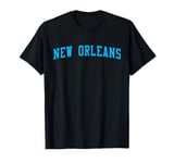 New Orleans LA Varsity Style NOLA Big Easy Throwback Blue T-Shirt