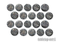 Tabletop-Art: Cobblestone Bases - 30mm Round Lip (20)