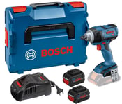 Boulonneuse 18V Bosch GDS 18V300 2 batteries Procore 55 Ah chargeur LBoxx 136
