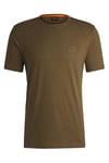 BOSS Mens T-Shirt Open Green L