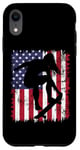 Coque pour iPhone XR Skateboard Girl Skateboarder Drapeau américain Patineuse Roll 2