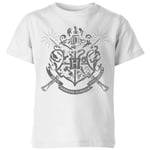 T-Shirt Enfant Emblèmes des Maisons de Poudlard - Harry Potter - Blanc - 11-12 ans